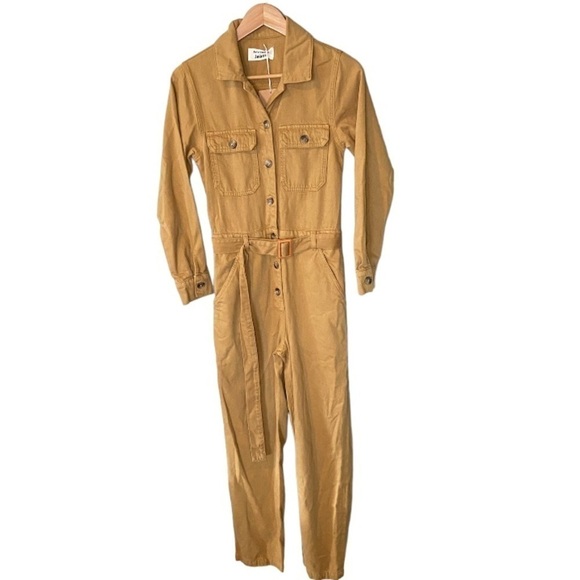 NWT Reformation Kendall Boilersuit Jumpsuit in Desert - Picture 4 of 13